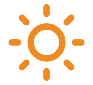 Sun icon representing Suncovia’s solar energy solutions for sustainable and efficient power.