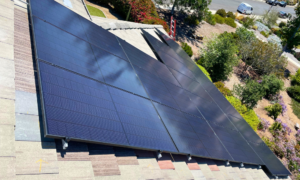 The Ritter residence now featuring a 7.2 kW solar system seamlessly integrated into the concrete tile roof