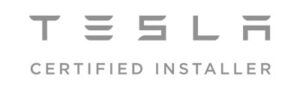 Tesla Certified Installer logo representing expert solar installation services by Suncovia for sustainable energy solutions.