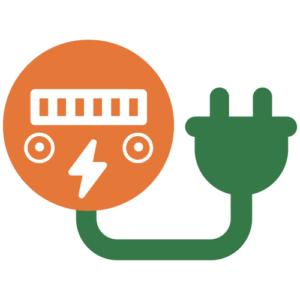 Suncovia utility and tax incentives icon featuring an electric meter and plug illustration in Penobscot County.