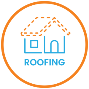 Roofing icon representing solar roof solutions by Suncovia. Expert roofing and solar panel installation for sustainable energy.