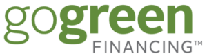 GoGreen Financing logo, promoting eco-friendly financing solutions for sustainable energy and home improvement projects.