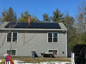 Residential solar panel system by Suncovia on a sunny day, maximizing energy efficiency and sustainability for modern homes.