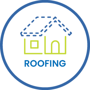 Roofing icon for Suncovia’s solar roof solutions, highlighting expert installation and sustainable energy.