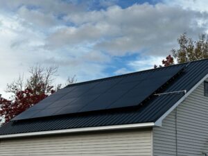 Modern rooftop solar panels installed by Suncovia, delivering efficient and sustainable energy solutions for residential properties.