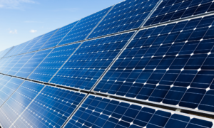 Close-up of solar panels installed by Suncovia, showcasing efficient photovoltaic technology for clean, renewable energy generation.