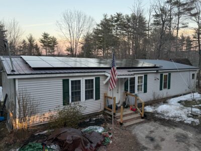 Going solar in New Hampshire with rooftop solar panels installed by Suncovia