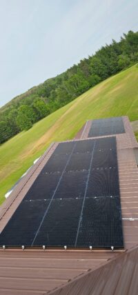 House with solar panels in Aroostook County installed by Suncovia